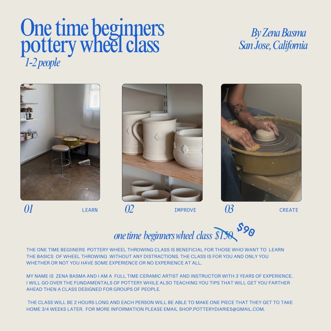 One Time Beginners Pottery Wheel Class