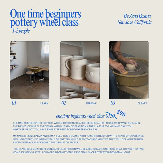 One Time Beginners Pottery Wheel Class