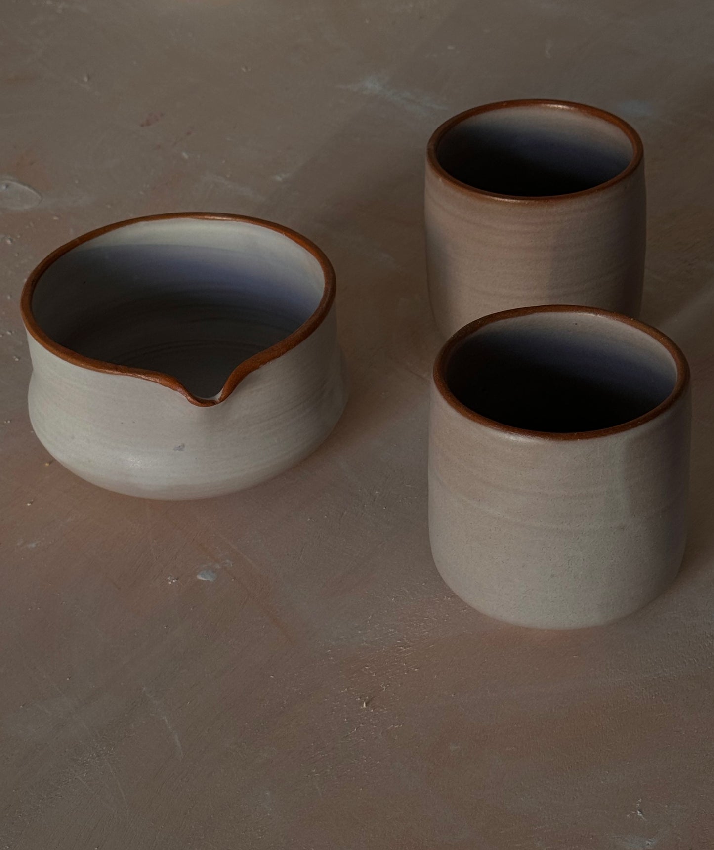 Stoneware tumblers