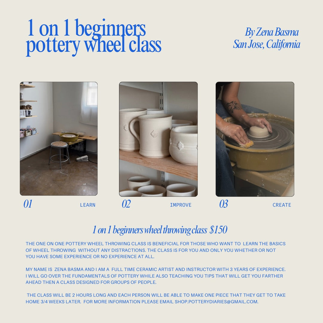 One Time Beginners Pottery Wheel Class