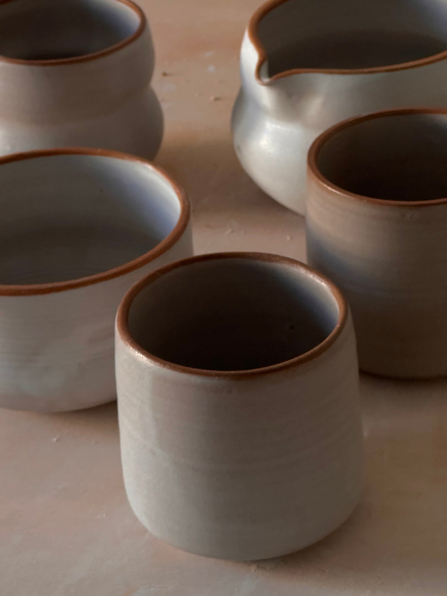 Stoneware tumblers