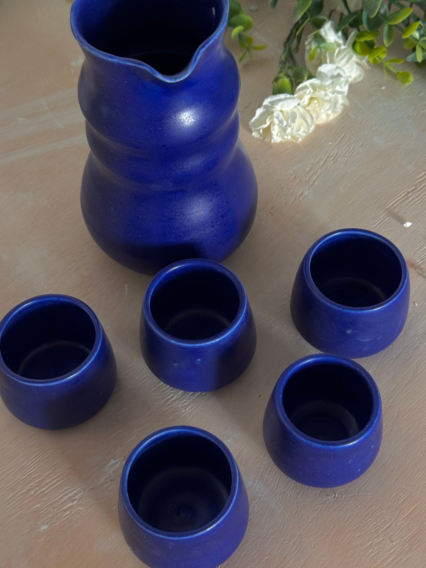 Sake 6pc porcelain set