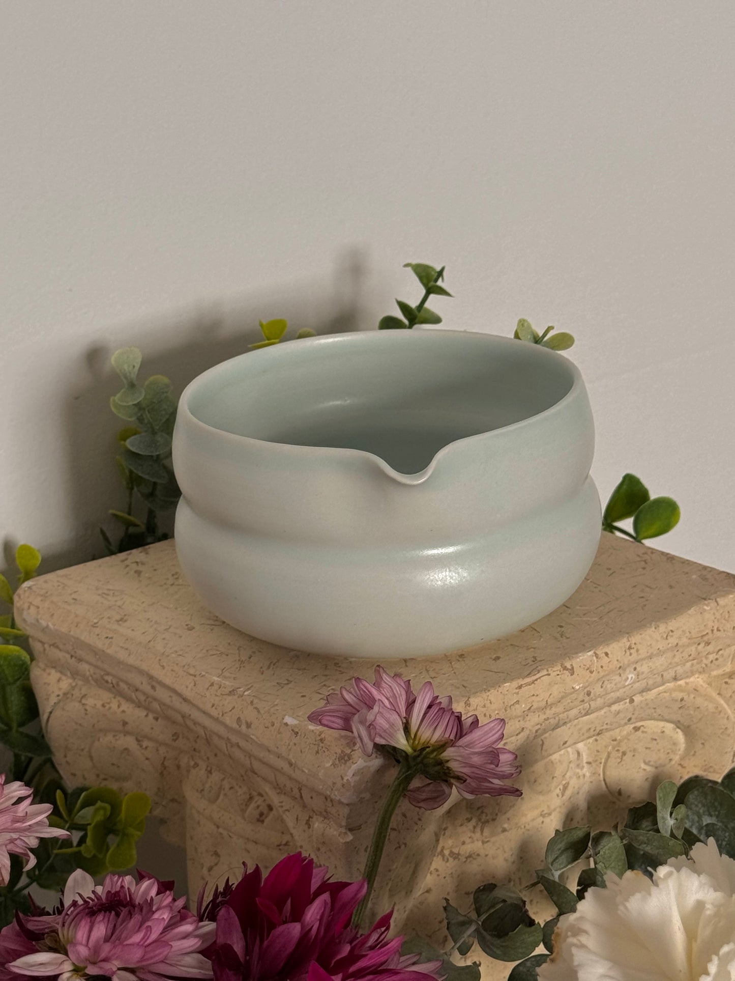 Tiffany blue matcha bowl - porcelain